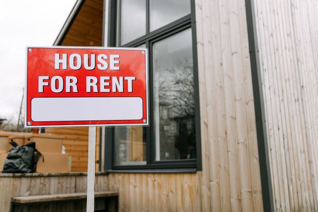 House for rent sign in front of home (2)