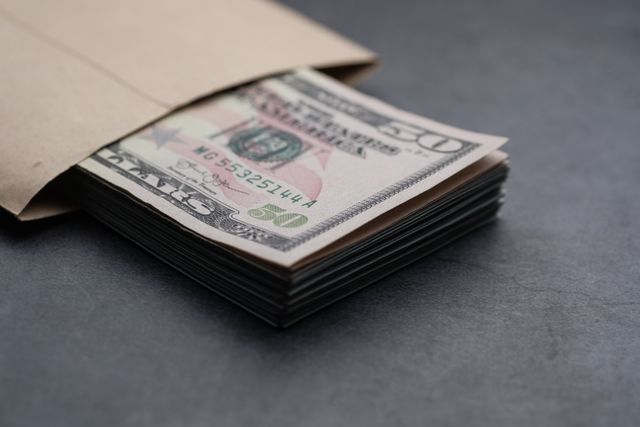 envelope with money in it